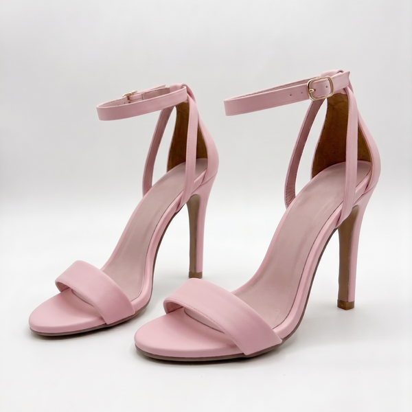 ZAPATILLA CASUAL ROSA DE TACÓN DE AGUJA 10CM (MOD 7200)