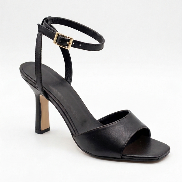 ZAPATILLA NEGRA DE TACÓN DELGADO (MOD 9125)