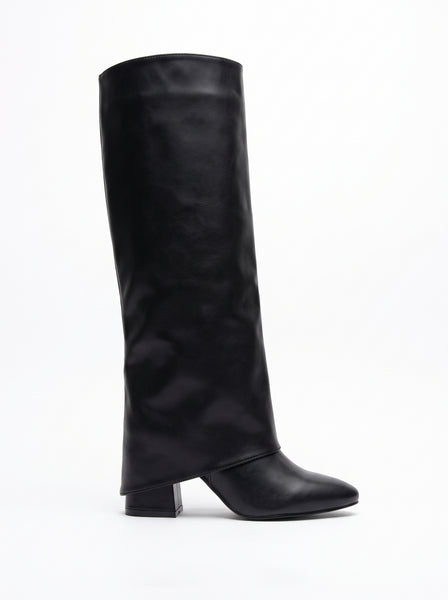 BOTA NEGRA DESMONTABLE DE TACÓN GRUESO (MOD 840)
