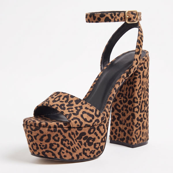 ZAPATILLA ANIMAL PRINT DE TACÓN ANCHO CON PLATAFORMA (MOD 1000)