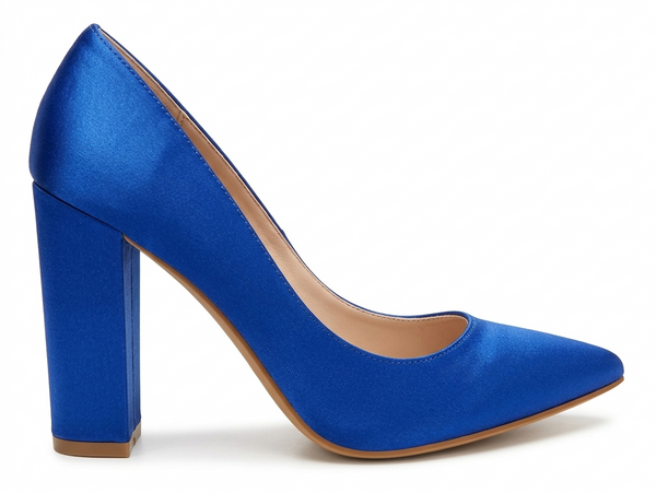 ZAPATILLA CASUAL DE PUNTA AZUL TACON GRUESO (MOD 4000)