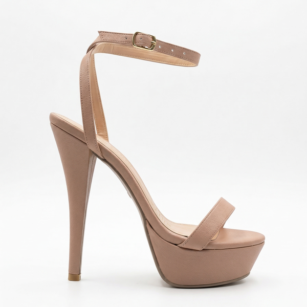 ZAPATILLAS MAQUILLAJE DE TACÓN DELGADO CON PLATAFORMA (MOD 7177)