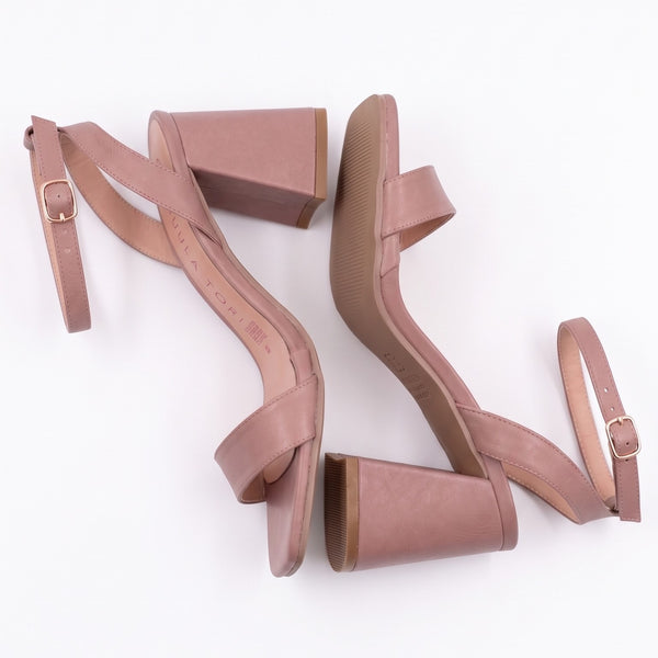 ZAPATILLA MAQUILLAJE CÓMODA DE TACÓN GRUESO (MOD 5032)