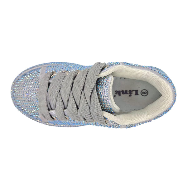 TENNIS PLATA CON PIEDRAS PARA NIÑA (MOD ODINA)