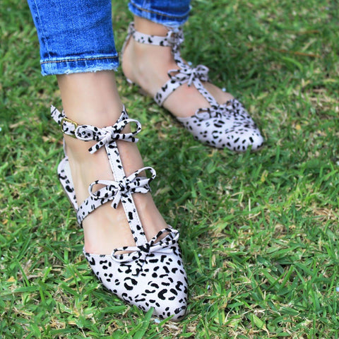 BALLERINA ANIMAL PRINT CON PULSERA Y MOÑOS (MOD TERESA)
