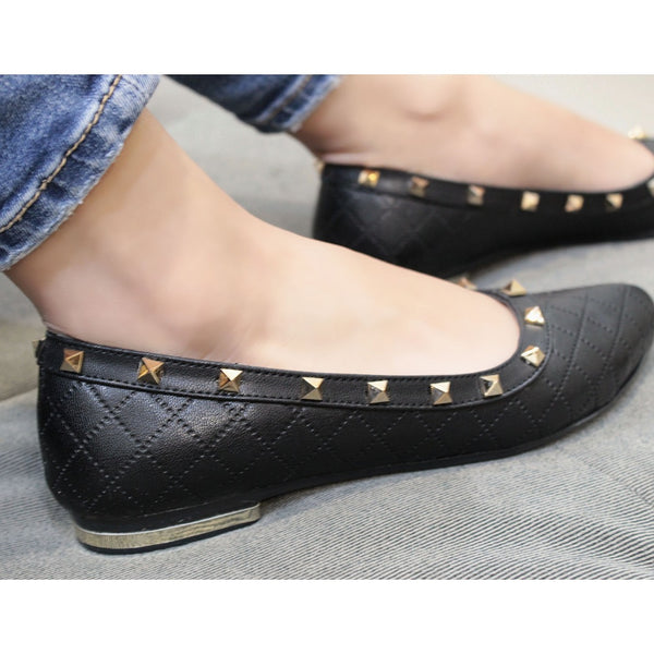 BALLERINA NEGRA CON ESTOPEROLES (MOD 01)