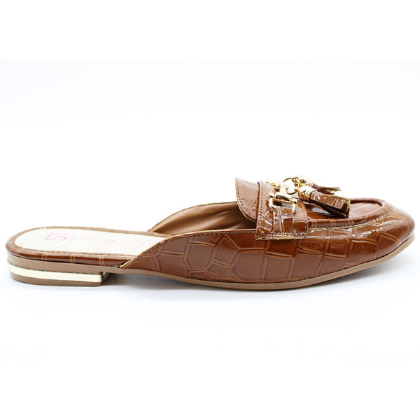 MULE MIEL CON HERRAJE Y MOTITAS (MOD ANDREA)