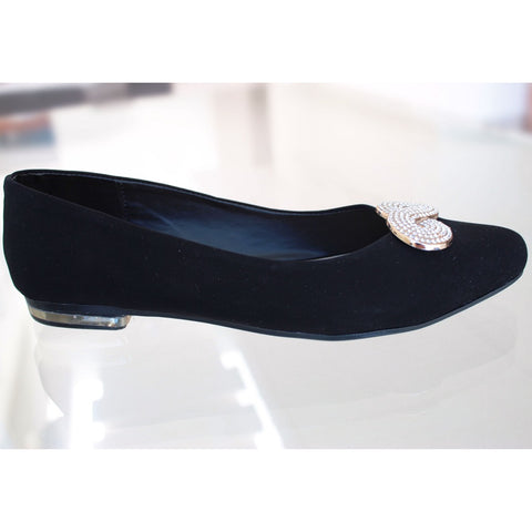 BALLERINA NEGRA CON HERRAJE (MOD 01)