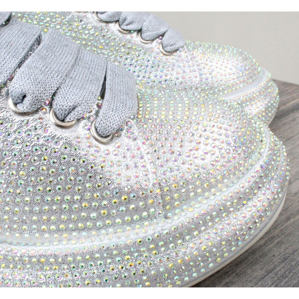 CHUNKY SNEAKERS PLATA CON PIEDRAS (MOD KINGDOM)