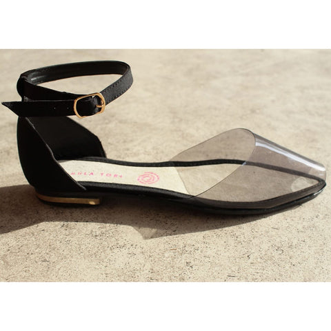 BALLERINA NEGRA/TRANSPARENTE CON PULSERA (MOD ISELA)