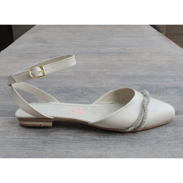 BALLERINA HUESO CON PULSERA Y HERRAJE CON PIEDRAS (MOD ALBA)