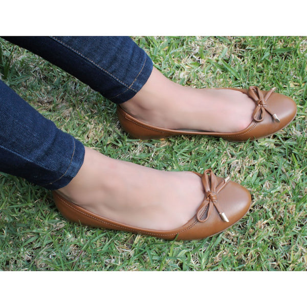 BALLERINA CAMEL CON MOÑO (MOD 010)
