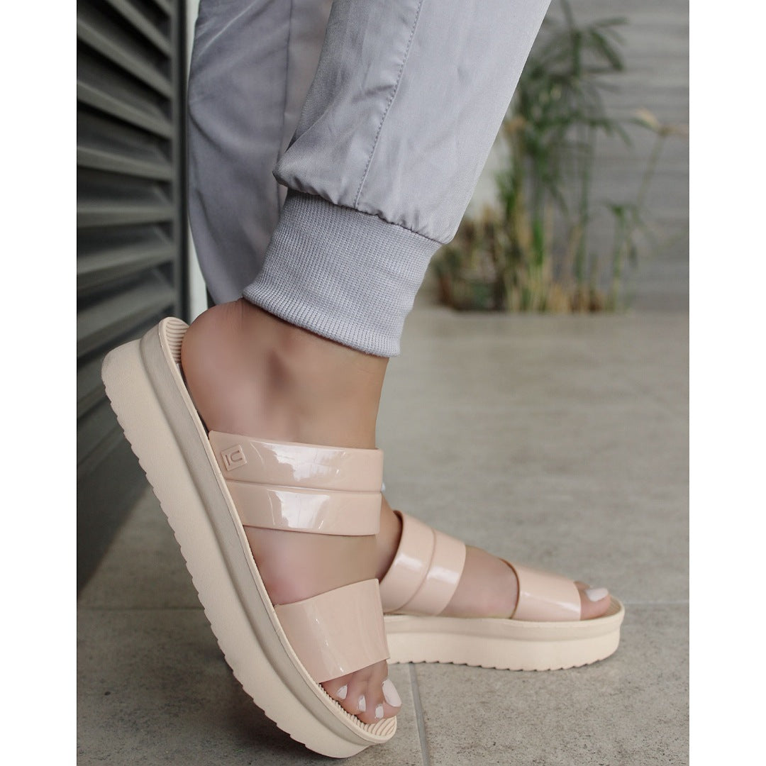 SANDALIA PLANA NUDE (MOD 168)